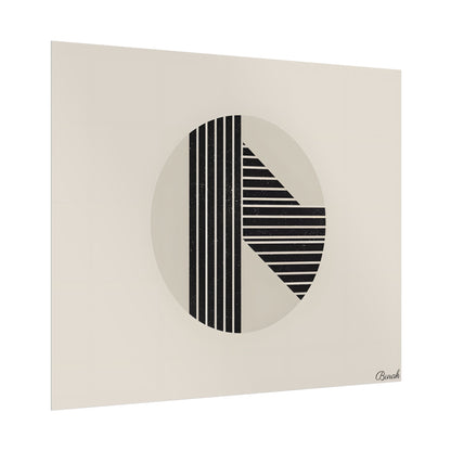 Modern Minimalist Poster: Bold Typography and Geometric Forms - Poster