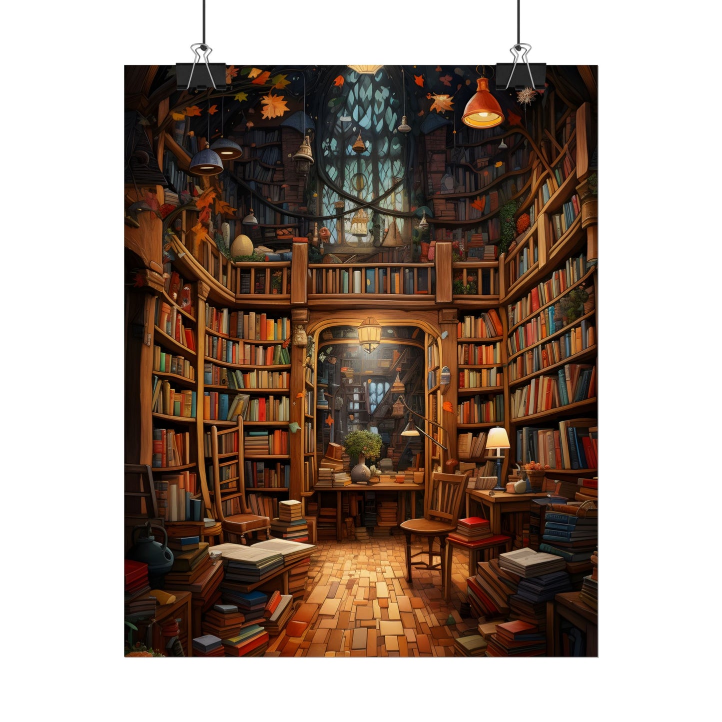 Charming Magical Bookshop: Cozy Book Lover's Paradise - Poster
