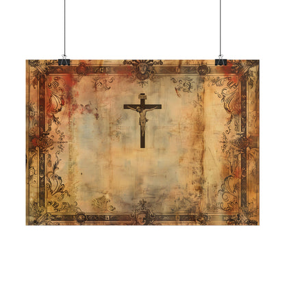 Vintage Biblical Art Print: A Historical Scene - Poster