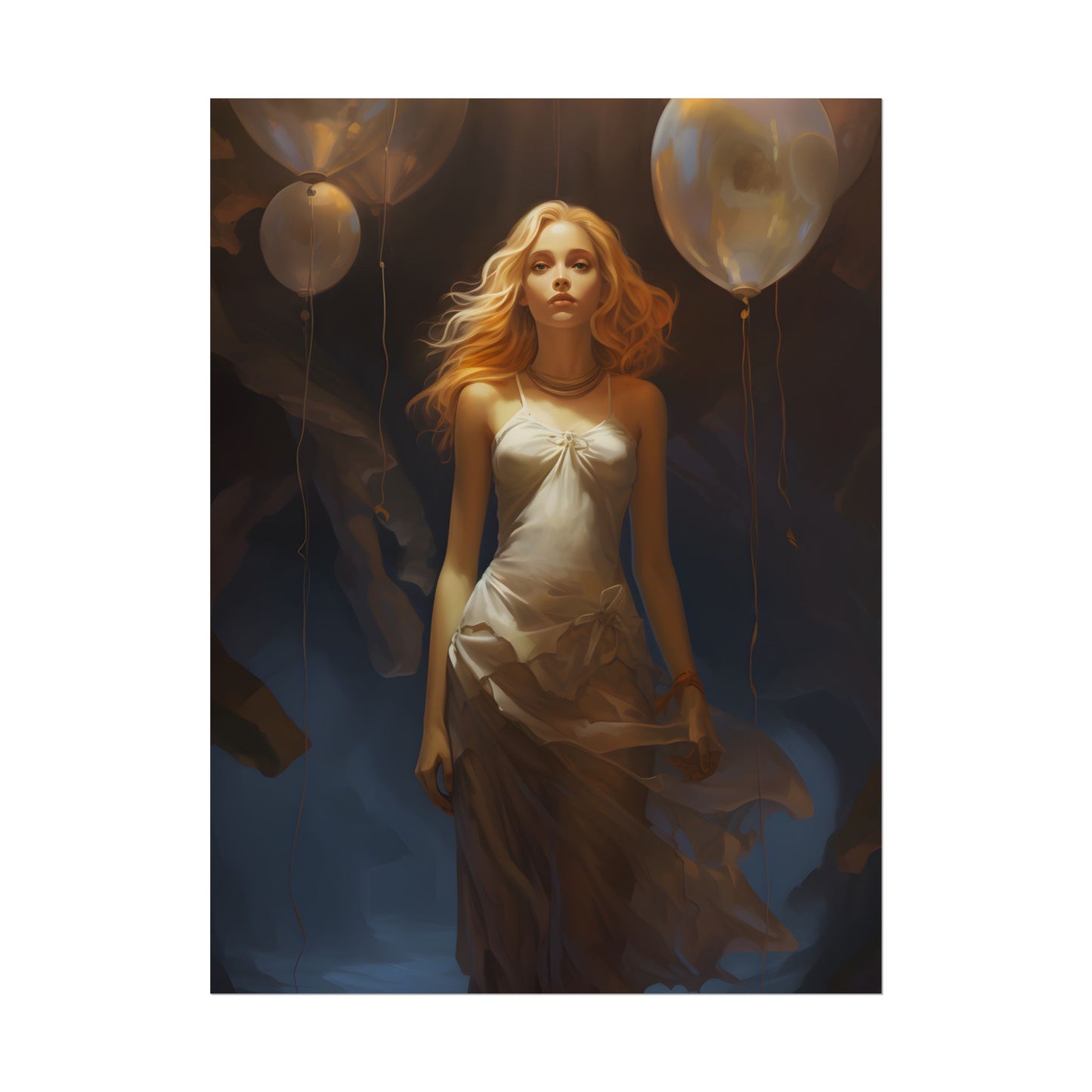 Candid Moment: Person in Nature, Lost in Thought - Poster