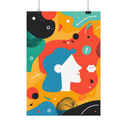 Vibrant Growth Mindset: Colorful Motivation Art - Poster