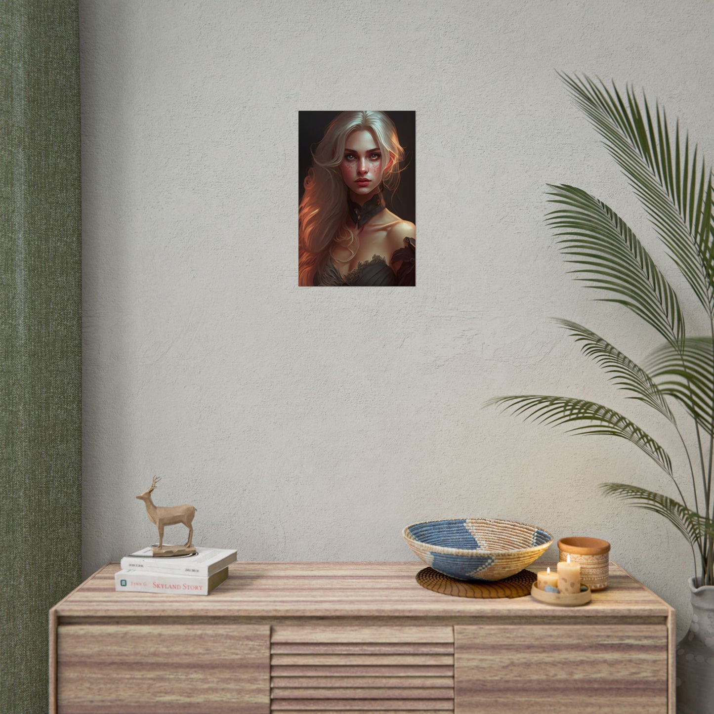 Blonde Beauty: Artistic Portrait of a Woman - Poster