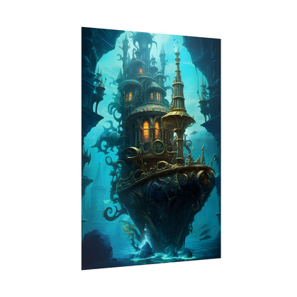 Steampunk Dive: Explore Captain Nemos Nautilu - Poster