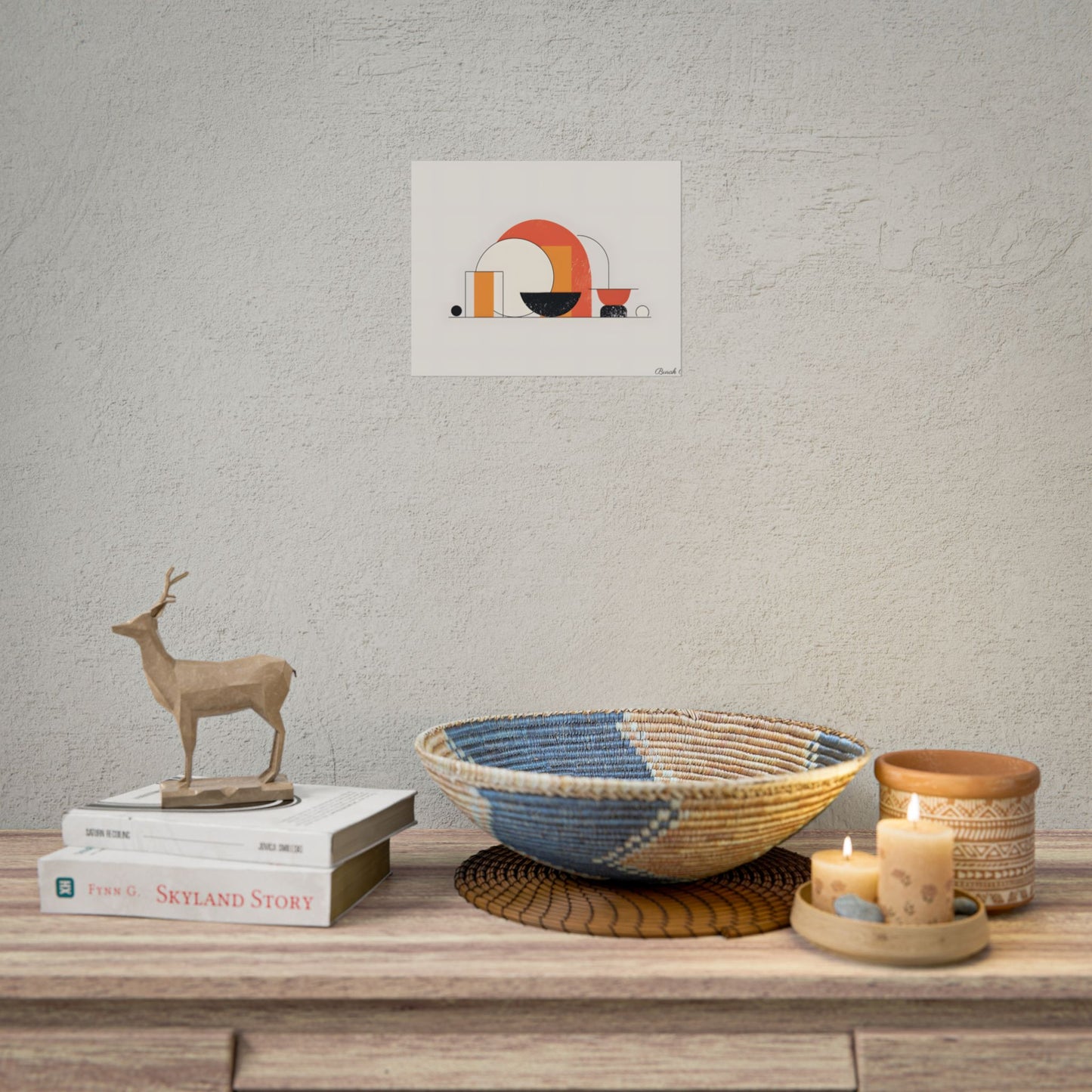 Minimalist Digital Product Design: Bold Block Artwork - Poster