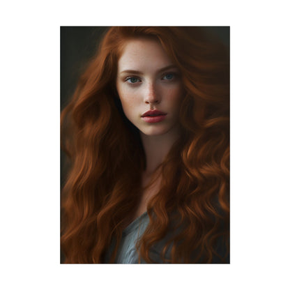 Redheaded Woman: Natural Beauty - Poster