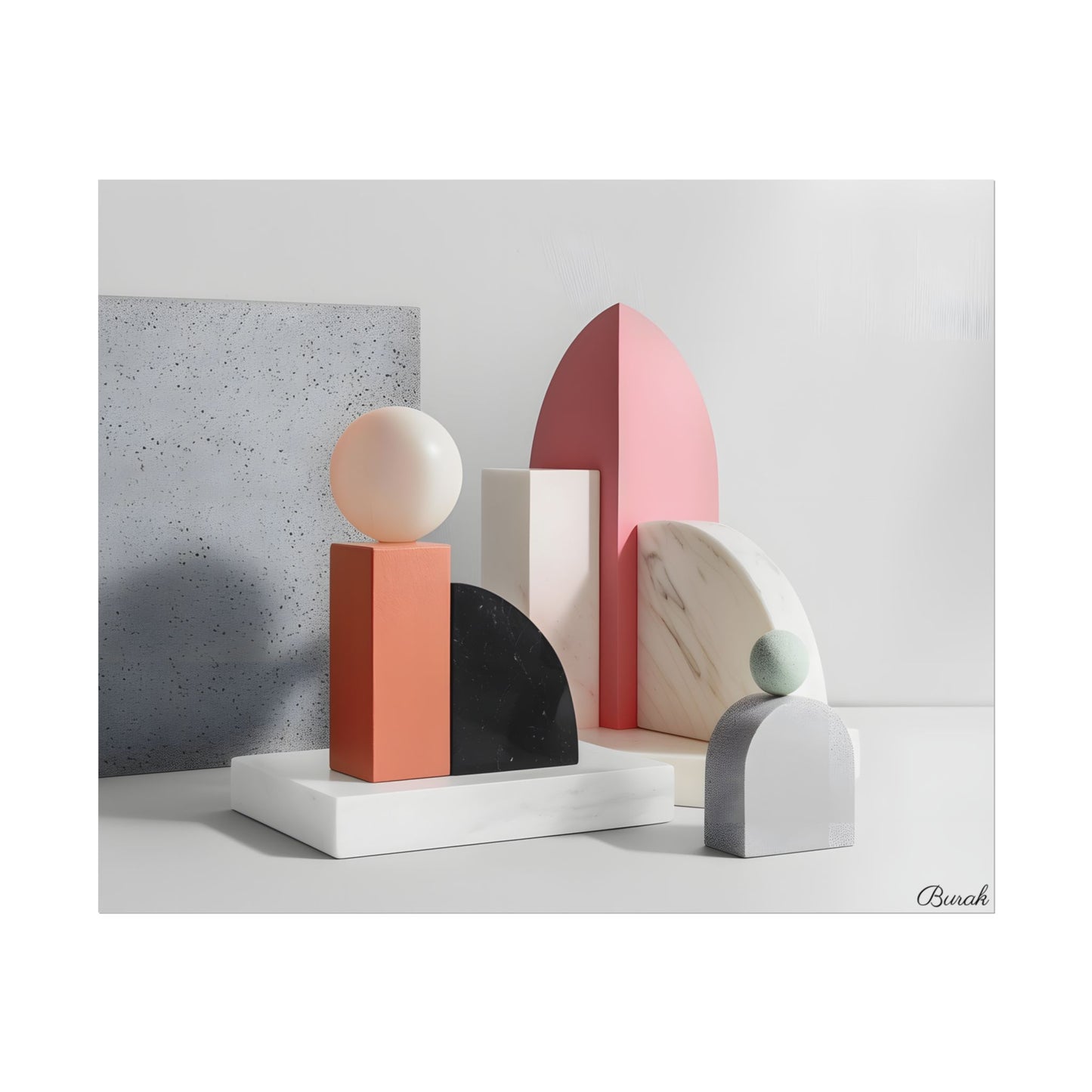 Minimalist Black & White Geometry Product Design: Artwork - Poster