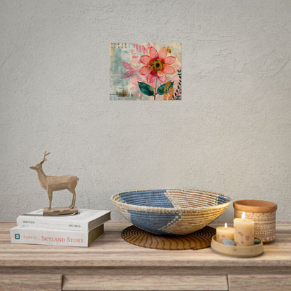 Blooming Growth: Whimsical Flower Art - Poster