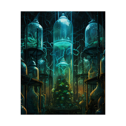 Molecular Secrets: Laboratory Artwork Showcase - Poster