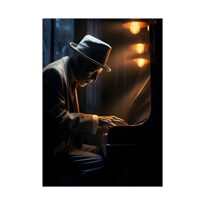 Intricate Piano Moment: Reflections of a Musician - Poster
