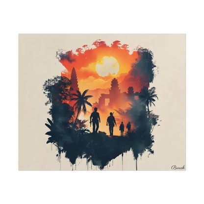 Nathan Drake's Adventure: Minimalist Illustration - Poster