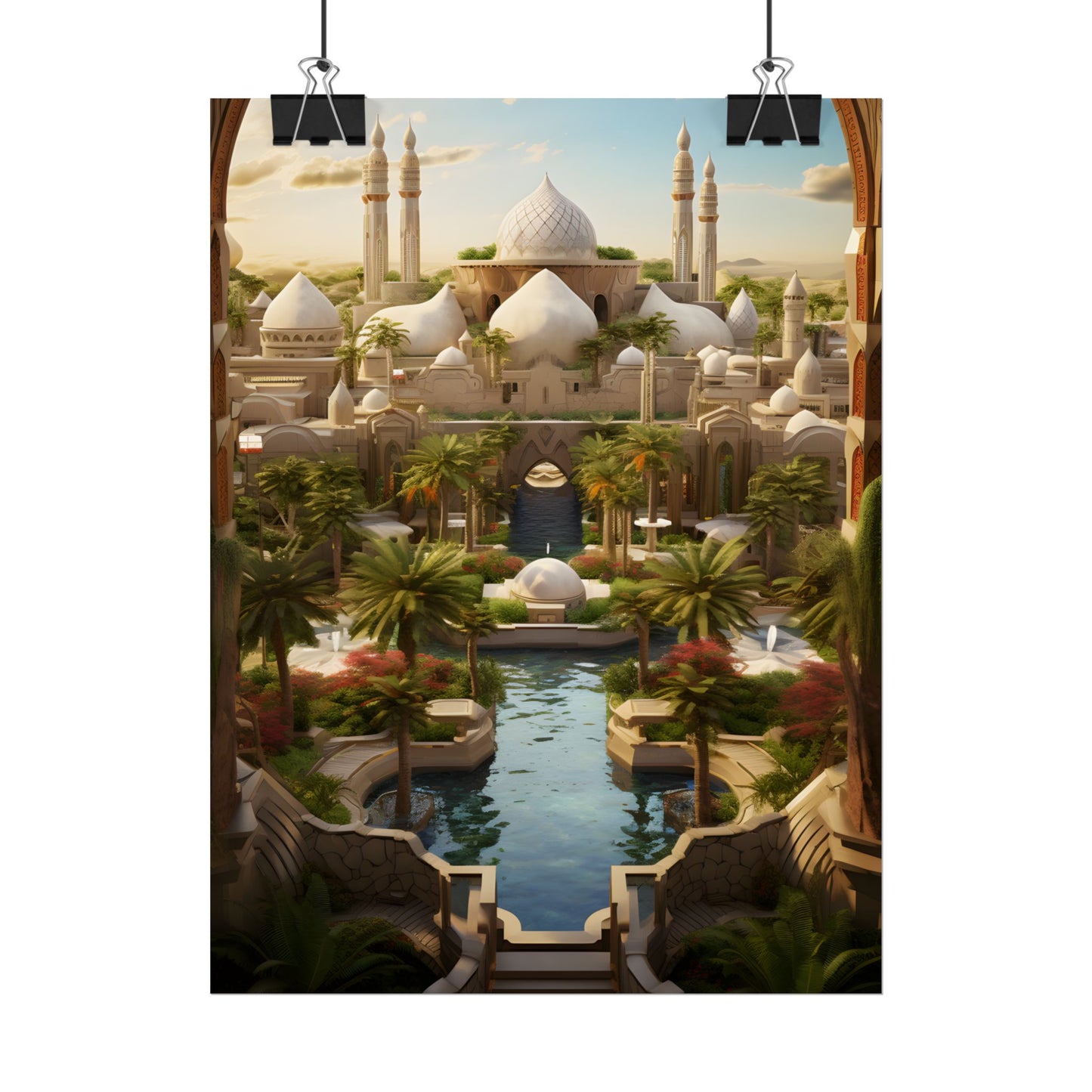 Desert Oasis Dreams: Arabian Nights-Inspired Artwork - Poster