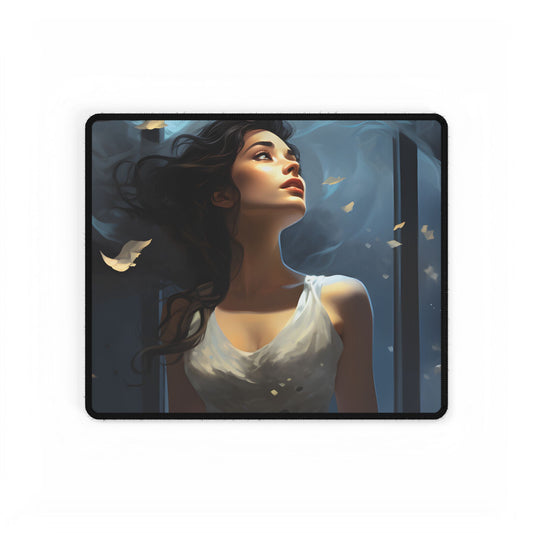 Friend and Companion: Intimate Moment Digital Art - Desk Mat