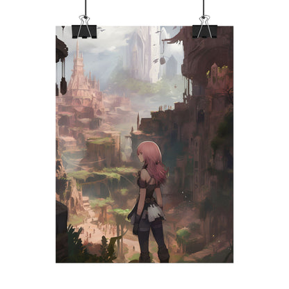 Birds in Flight: Anime-Style Avian Art - Poster