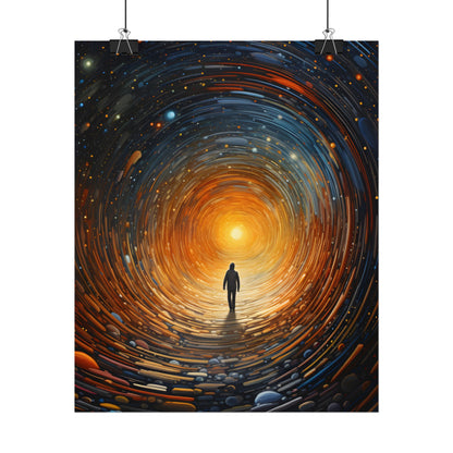 Space-Time Explorer: Intergalactic Adventure Digital Art - Poster