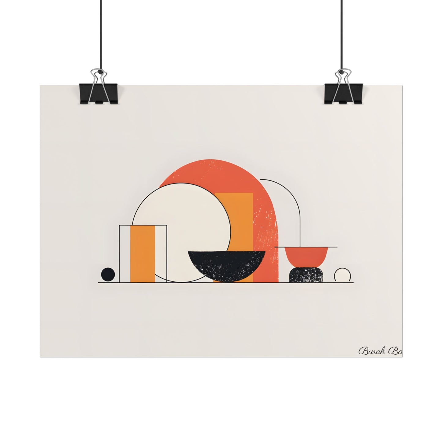 Minimalist Digital Product Design: Bold Block Artwork - Poster