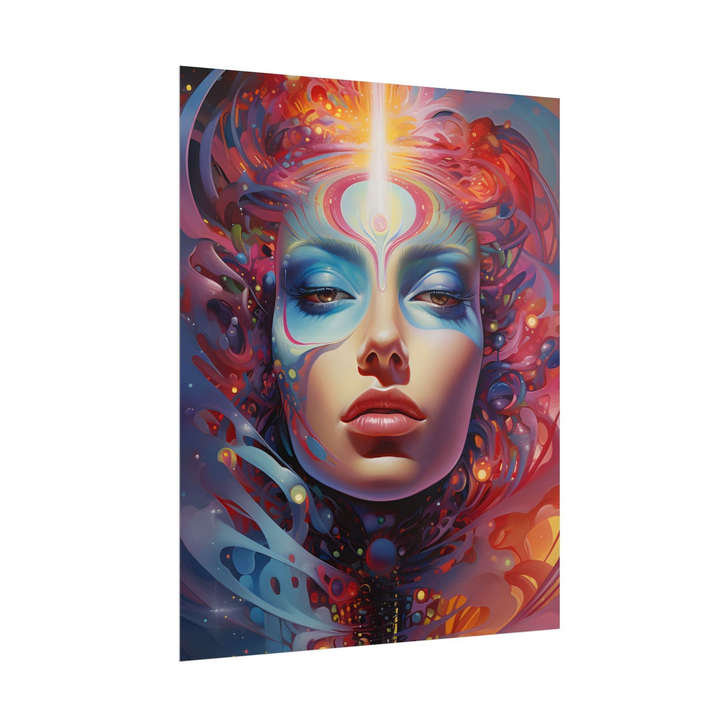 Vibrant Celestial Art Gallery: Wide Angle Shot - Poster