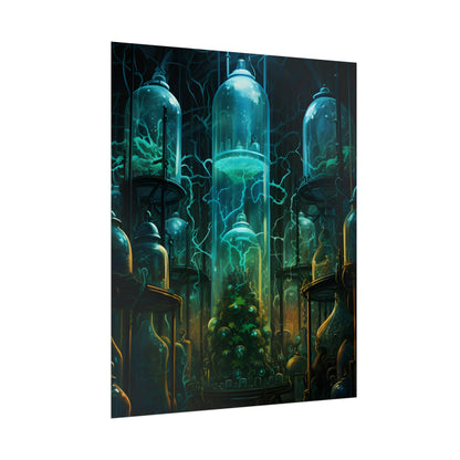 Molecular Secrets: Laboratory Artwork Showcase - Poster