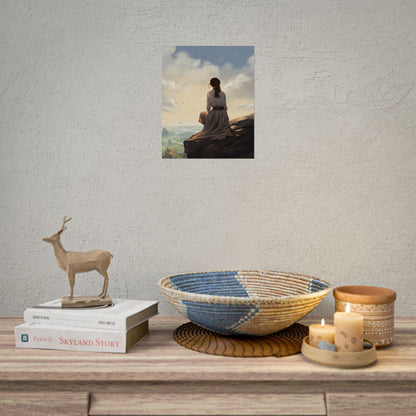 Handcrafted Earthy Orb: Artisan Textured Artwork - Poster