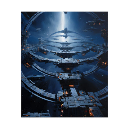 Aetherial Space Station: Massive Orbital Habitat - Poster