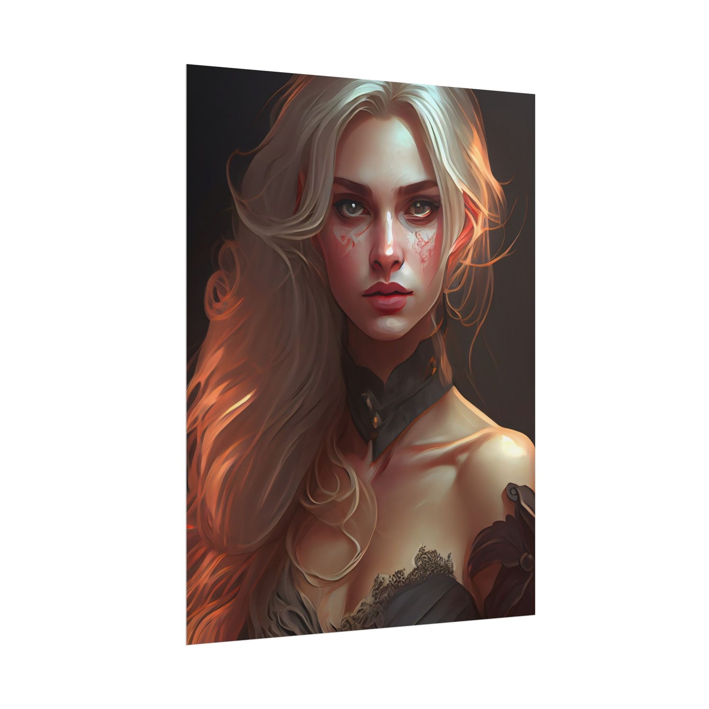 Blonde Beauty: Artistic Portrait of a Woman - Poster