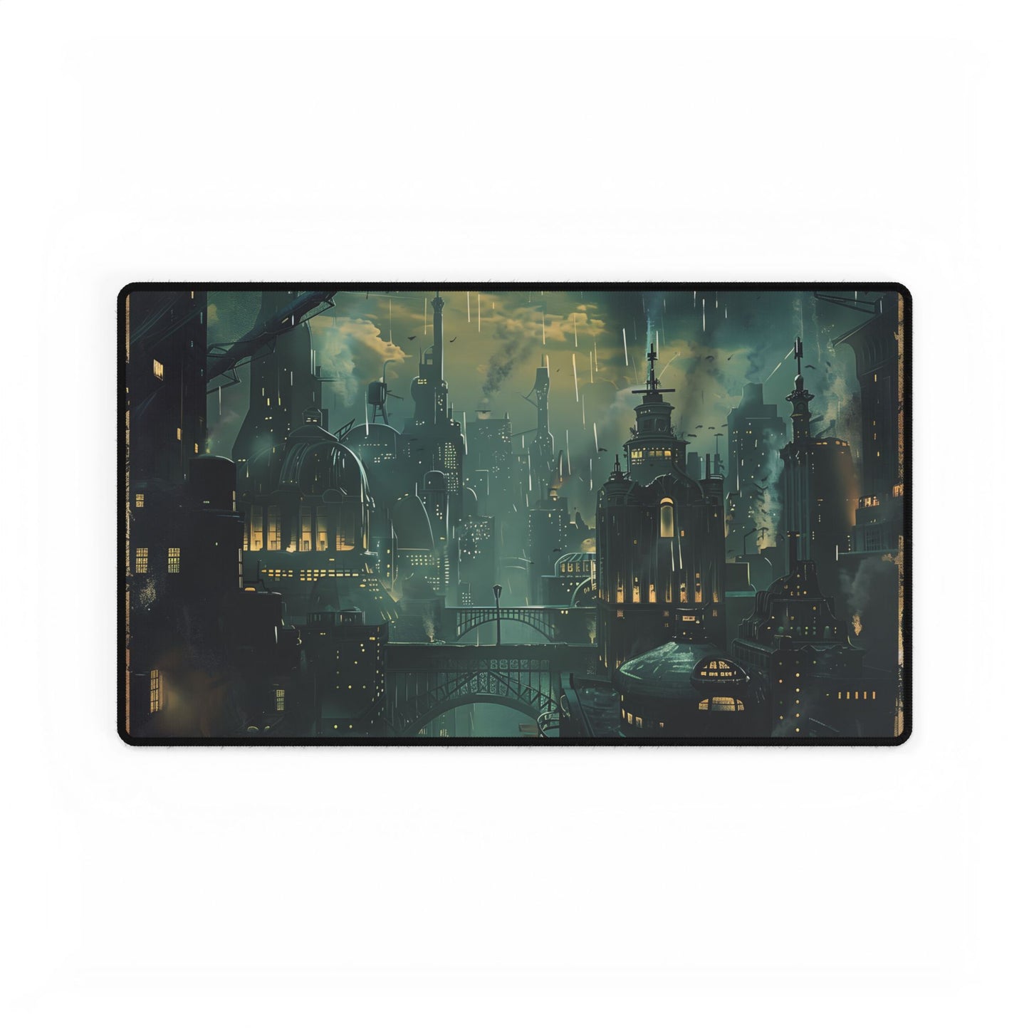 Vintage Underwater Travel Poster: Serene Adventure - Desk Mat