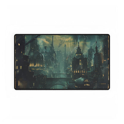 Vintage Underwater Travel Poster: Serene Adventure - Desk Mat