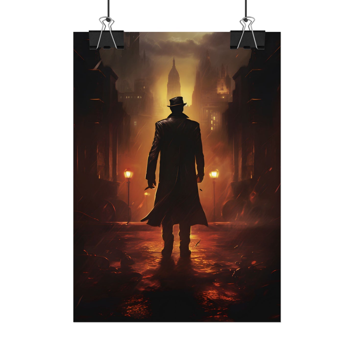 Urban Fantasy Detective: Mystery Graphic Novel Artwork - Poster