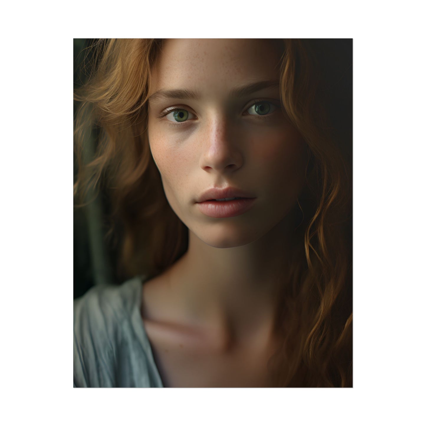 Close-Up Joy: Light Blue Eyes - Poster
