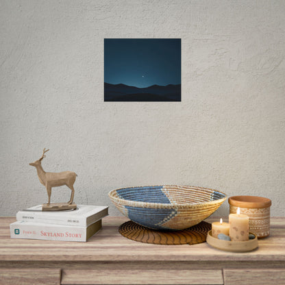 Minimalist Night Sky: Abstract Starry Art - Poster