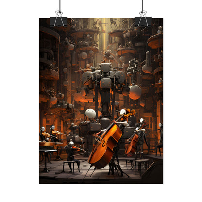 6 Sentient Robot Musicians: A Symphony of Artistic Expression - Poster