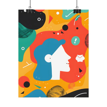 Vibrant Growth Mindset: Colorful Motivation Art - Poster