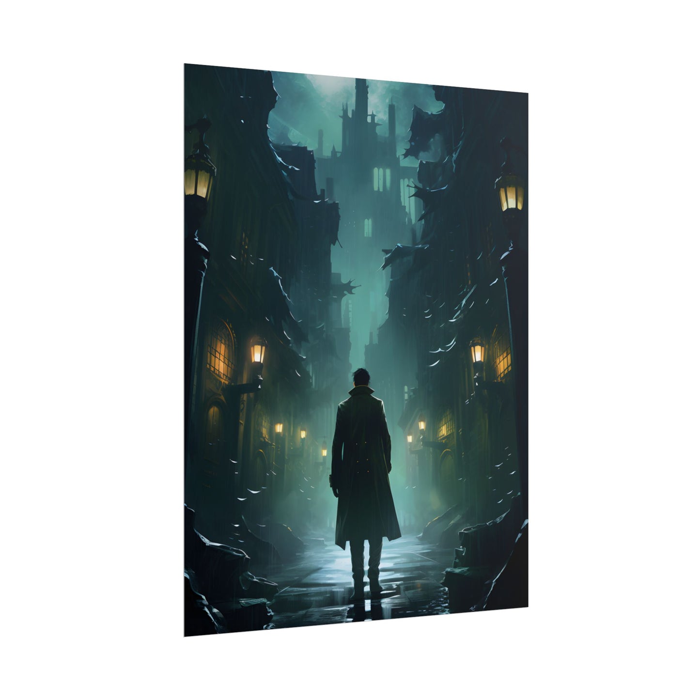 Urban Noir Detective: Mystery Solving Artwork - Poster
