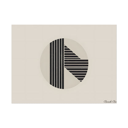 Modern Minimalist Poster: Bold Typography and Geometric Forms - Poster