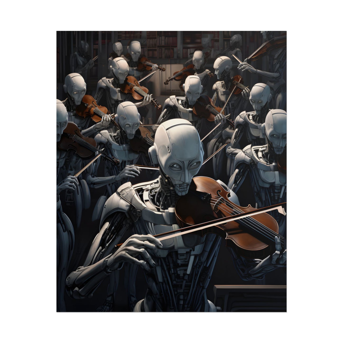 Sentient Robot Symphony: A Robot Orchestra - Poster