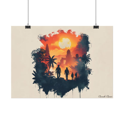 Nathan Drake's Adventure: Minimalist Illustration - Poster