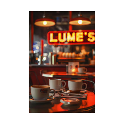 Retro Kitchen Diner: Vintage Artwork from Lukes - Poster
