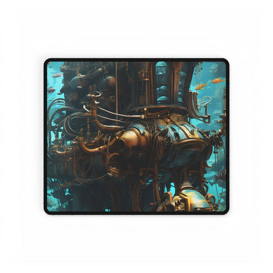 Steampunk Oceanic Adventure: A Crew's Journey Through Time - Desk Mat