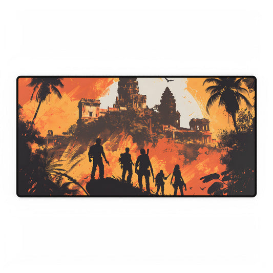 Cityscape: Modern Minimalist Artwork - Desk Mat