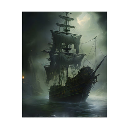 Pirate Ghost Ship: Sailing Through the Ocean - Poster