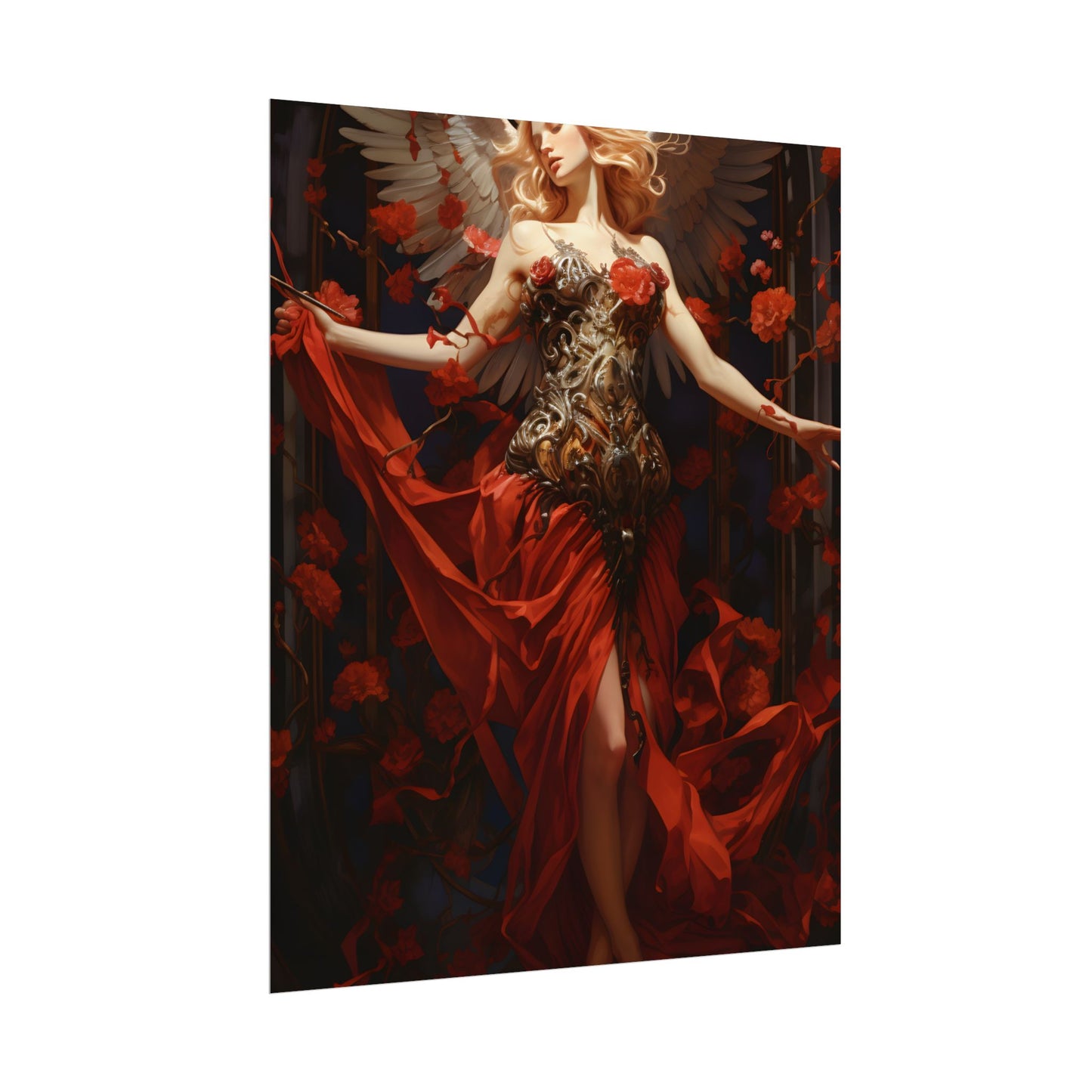 Enigmatic Guardian: A Figure of Mysterious Presence - Poster