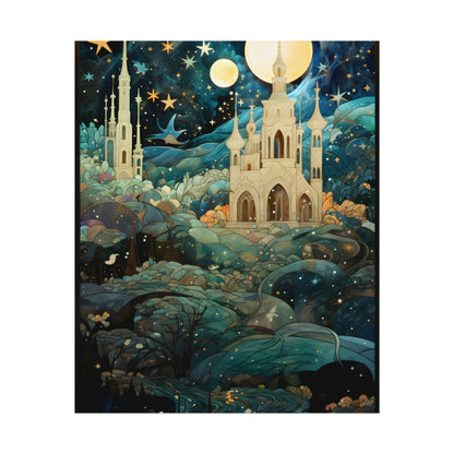 Medieval Stained Glass: Intricate Church Windows Art - Poster