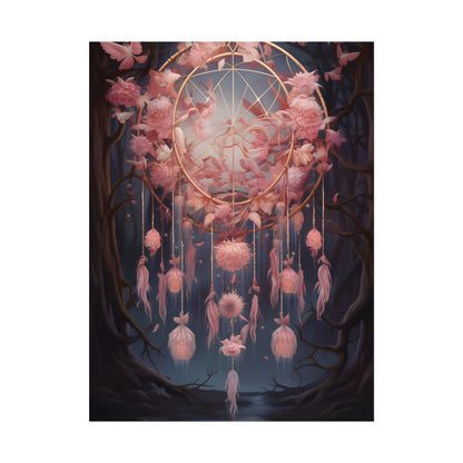 Ethereal Dreamcatcher Realm: Surreal Landscape Art - Poster