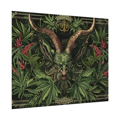 Victorian Devil: Dark Ominous Illustration - Poster