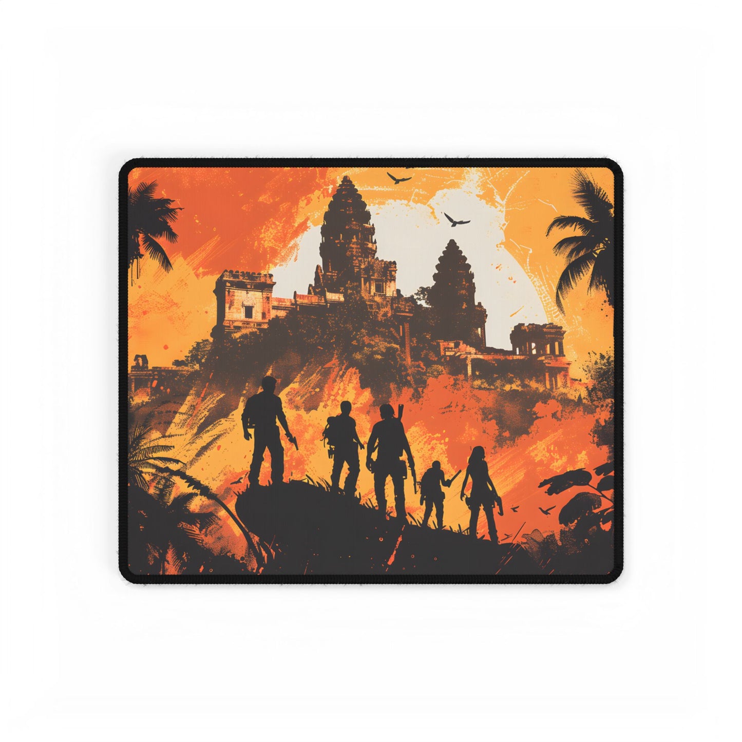 Cityscape: Modern Minimalist Artwork - Desk Mat