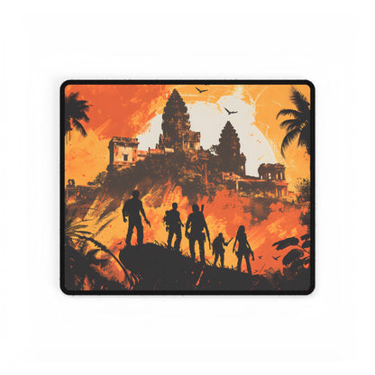 Cityscape: Modern Minimalist Artwork - Desk Mat