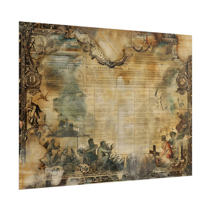 Vintage Biblical Scene: Medieval Art Poster - Poster