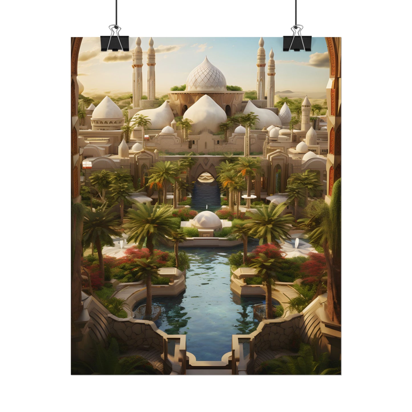 Desert Oasis Dreams: Arabian Nights-Inspired Artwork - Poster