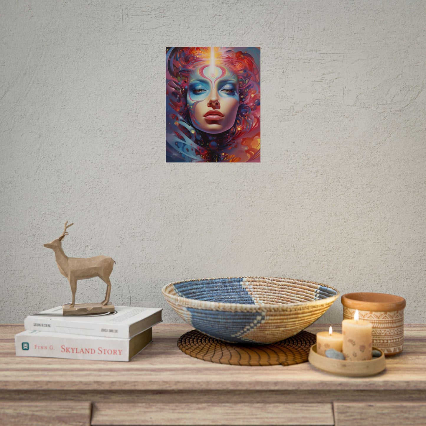 Vibrant Celestial Art Gallery: Wide Angle Shot - Poster