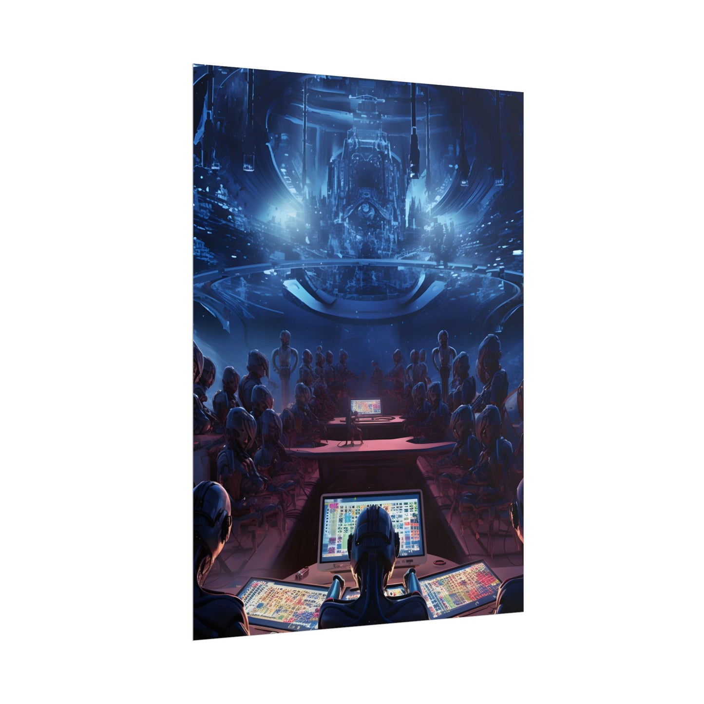 Futuristic Robot Orchestra: Musical Performance Art - Poster