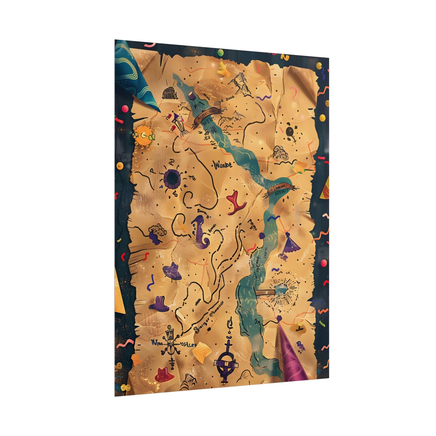 Whimsical Cartoon Portrait: Gentle Illustration of a Hero's Nose - Poster